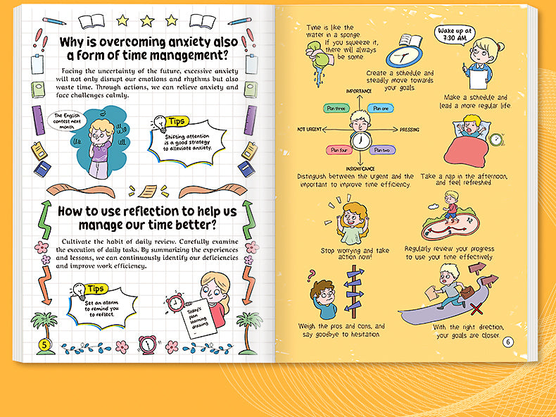 【TIKBOOKS】 Self-Discipline in Comics: Beat Procrastination, Master Emotions & Time — Unlock Your Child's Self-Motivated Future