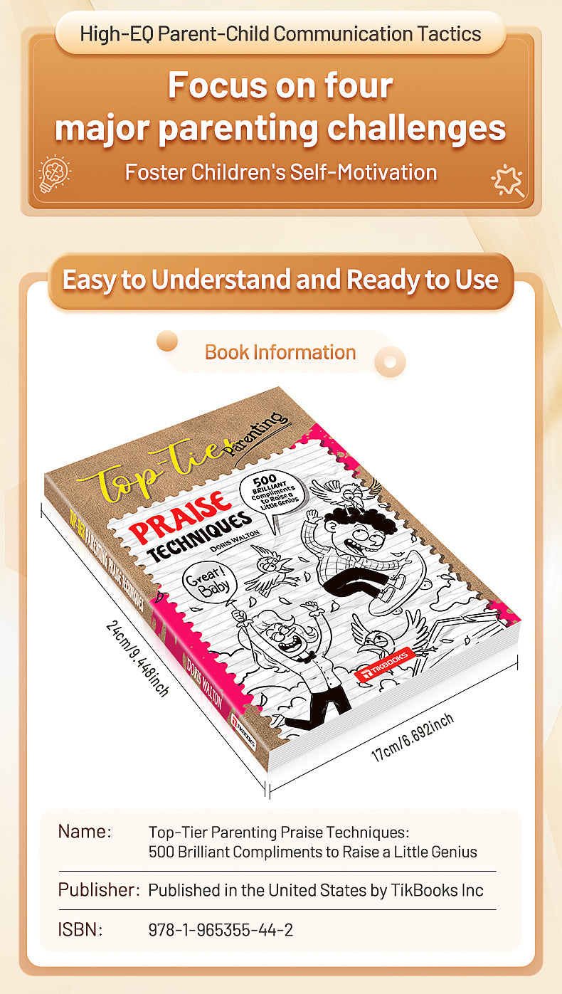 【TIKBOOKS】Praise Power: The Smarter Way to Cheer Kids On! Boost Motivation & Build Confidence with Every Word!