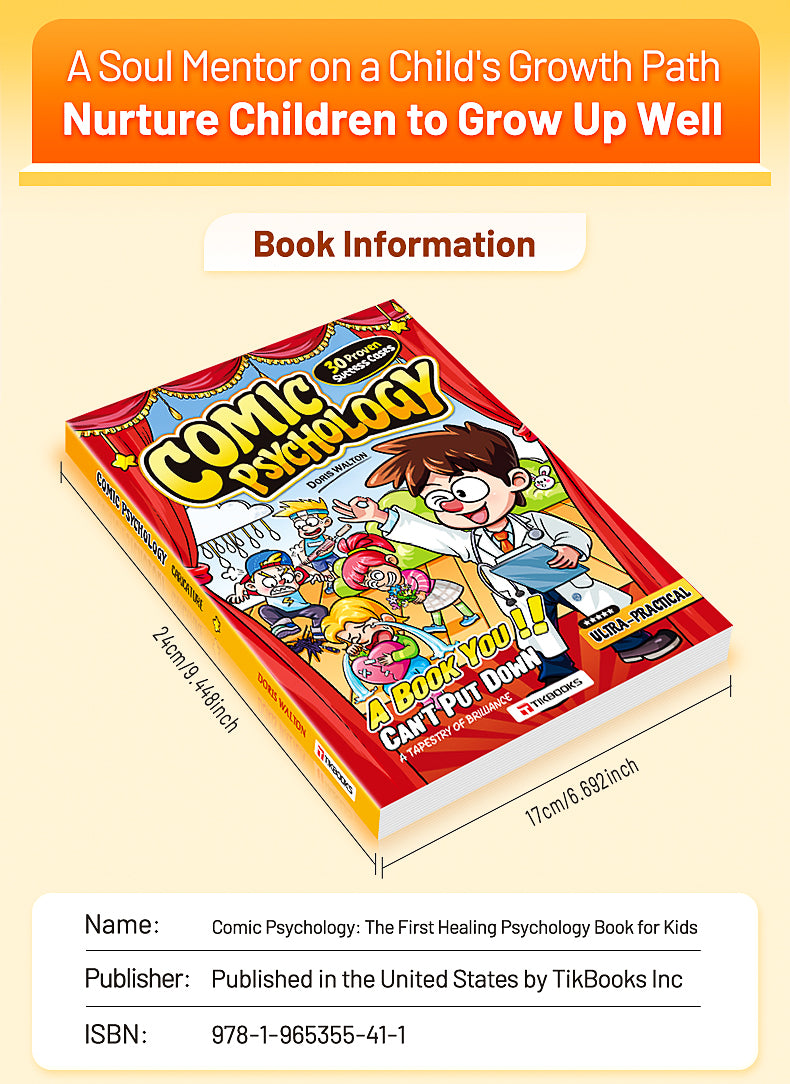 【TIKBOOKS】Comics for Kids' Psychology: Stop Overthinking, Shake Off Anxiety, and Build Your Inner Strength
