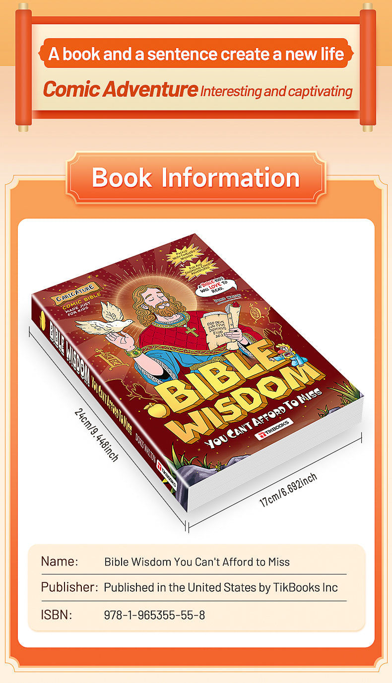 【TIKBOOKS】Bible Stories in Comics: Timeless Wisdom for Young Hearts and Minds 