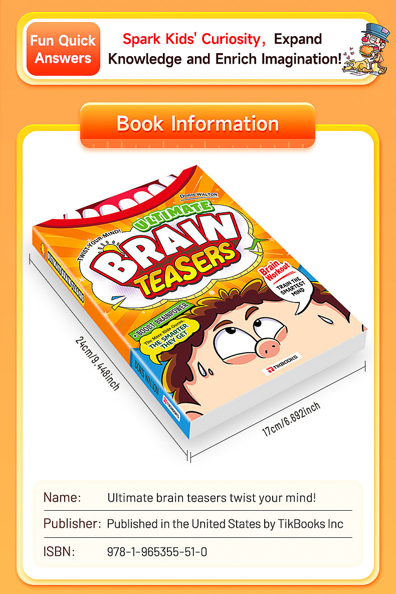 【TIKBOOKS】 Brain Teasers — Fun Puzzles That Make You Smarter and Fire Up Your Mind