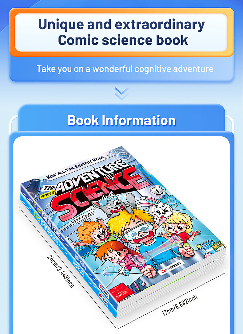 【TIKBOOKS】 Science in Comics: Fun & Engaging Introduction for Kids - Learn Smart, Lead Tomorrow