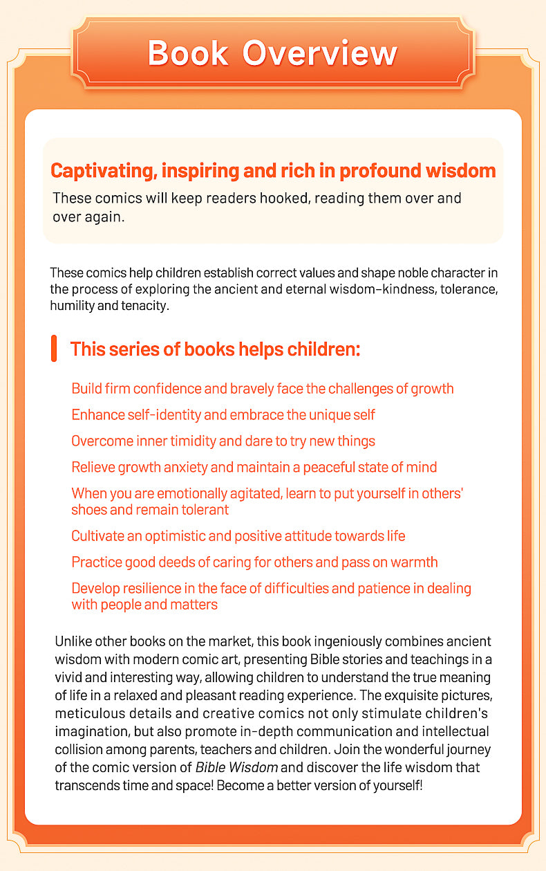 【TIKBOOKS】Bible Stories in Comics: Timeless Wisdom for Young Hearts and Minds 