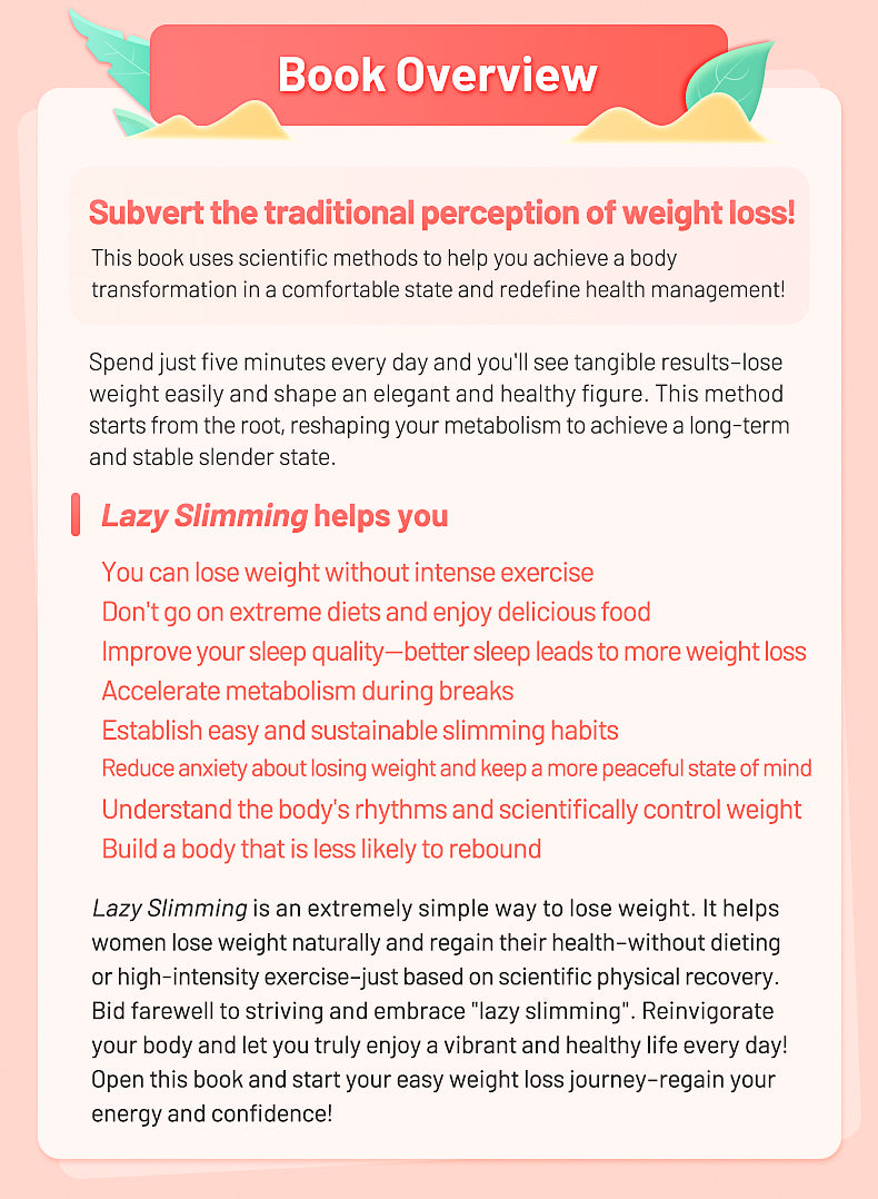 【TIKBOOKS】Slim While You Lie: Just 5 Minutes a Day | No Dieting, No Exercise, Just Science-Backed Metabolism Reset