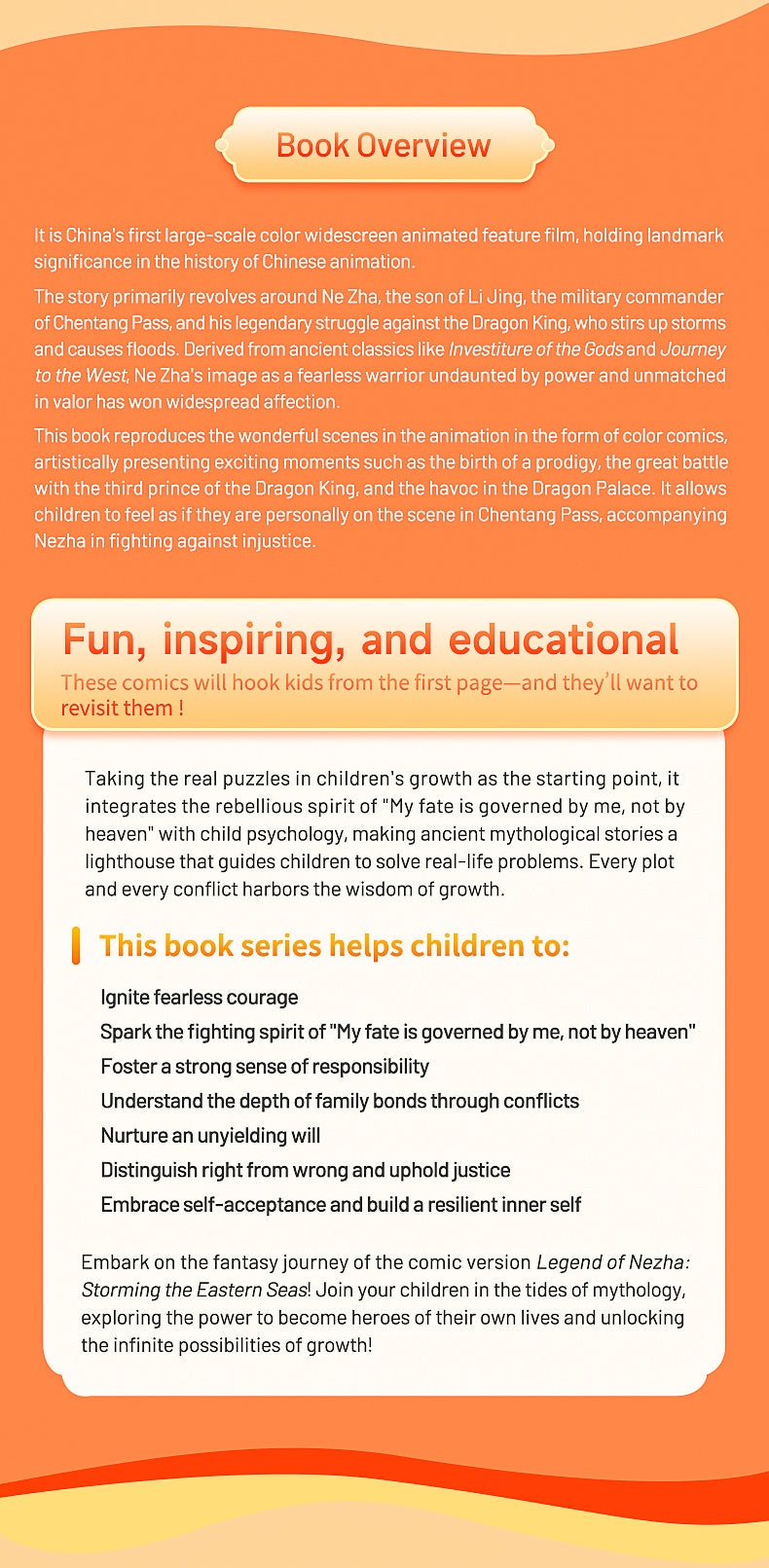 【TIKBOOKS】Ne Zha — A Graphic Novel for Growing Minds | Defy Fate, Be Yourself: The Making of an Eastern Hero