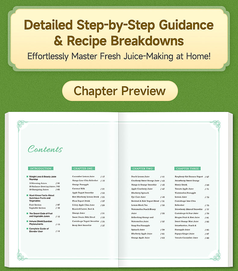 【TIKBOOKS】Low-Calorie, High-Nutrient Juices & Smoothies | Boost Weight Loss, Glow Up, and Blend Your Way to a Better Body