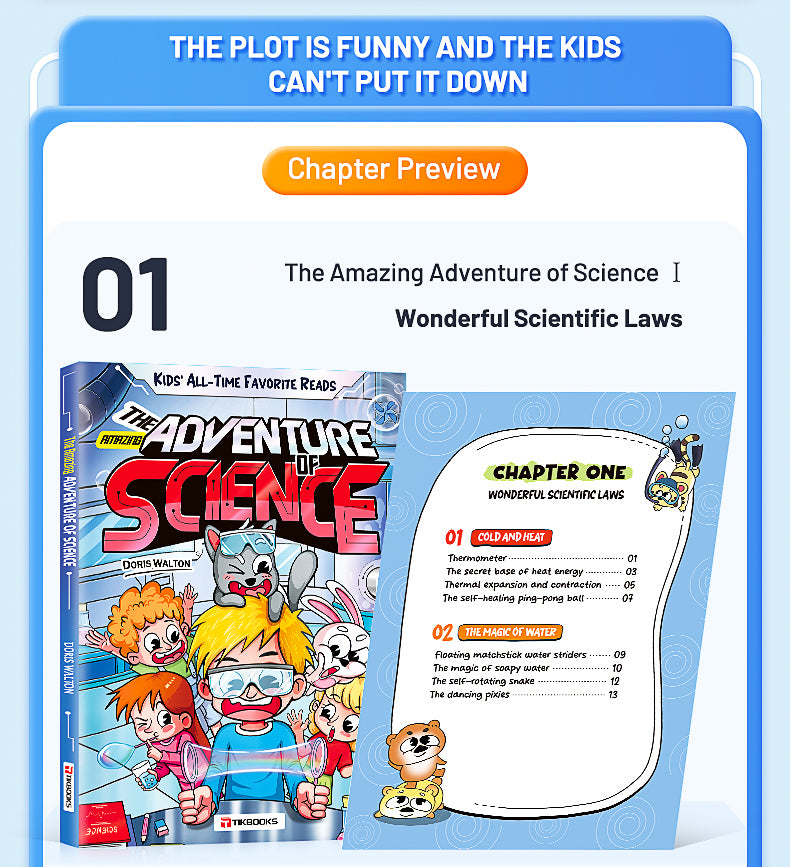 【TIKBOOKS】 Science in Comics: Fun & Engaging Introduction for Kids - Learn Smart, Lead Tomorrow