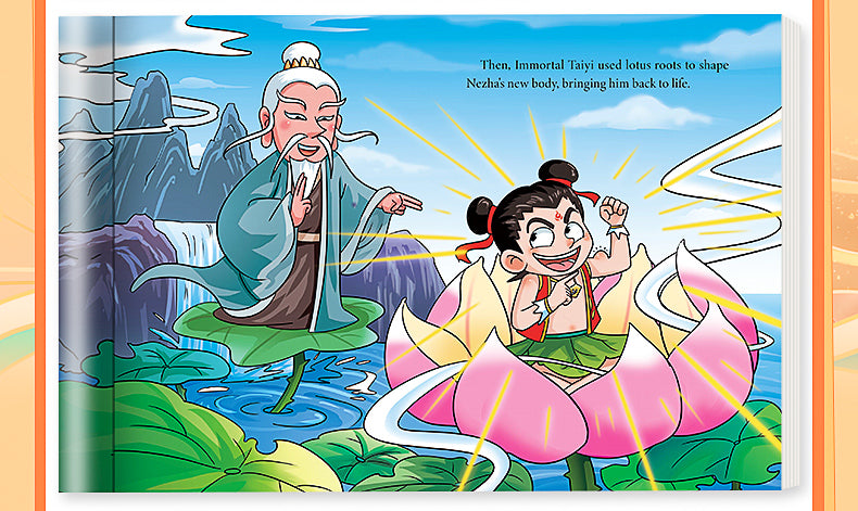 【TIKBOOKS】Ne Zha — A Graphic Novel for Growing Minds | Defy Fate, Be Yourself: The Making of an Eastern Hero