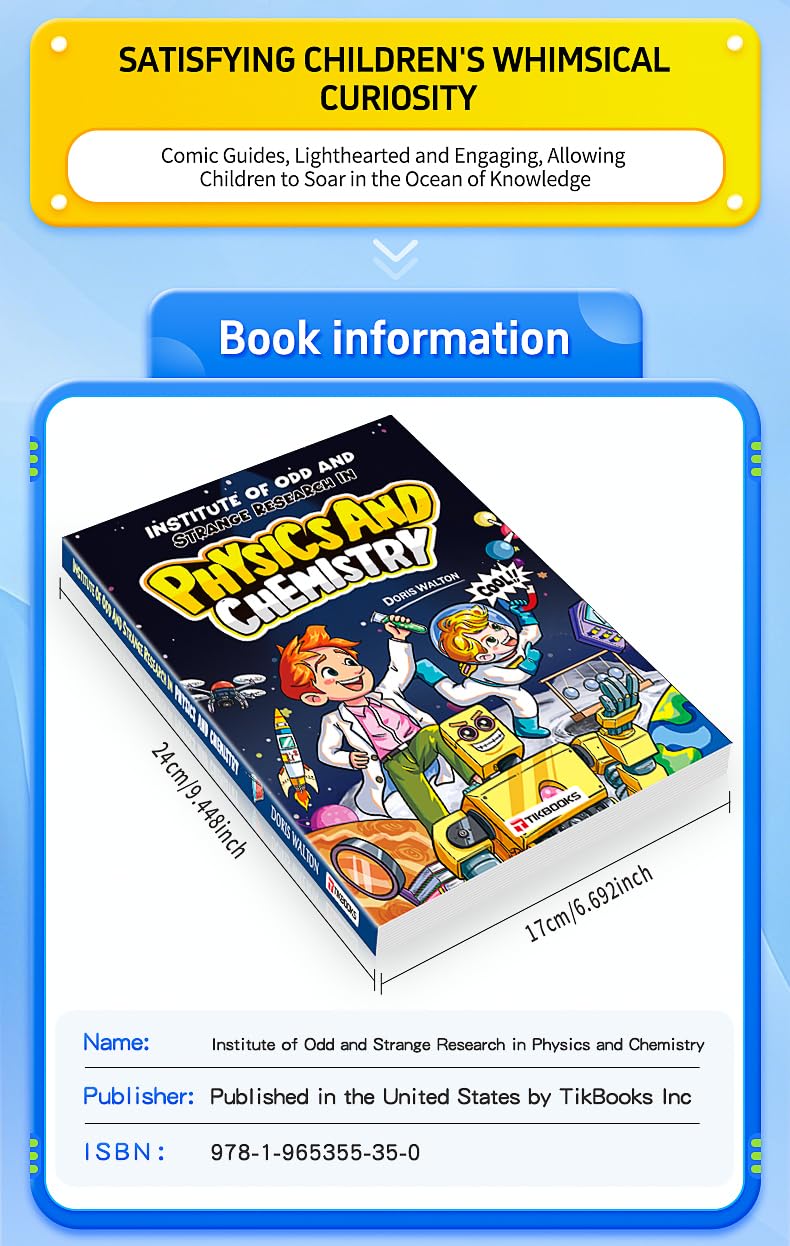【TIKBOOKS】comic form to teach mathematics, physics, and chemistry knowledge, designed to stimulate children's interest in learning