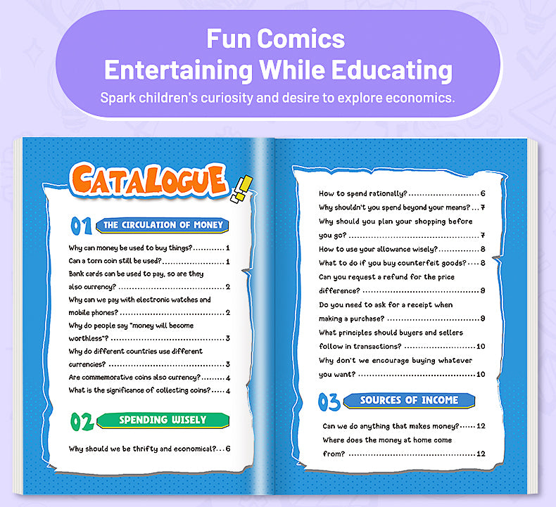 【TIKBOOKS】 Economics in Comics: Teach Kids to Earn, Manage,  and Thrive— A 10‑Year Head Start for Their Future!