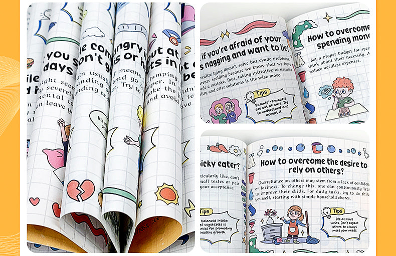 【TIKBOOKS】 Self-Discipline in Comics: Beat Procrastination,  Master Emotions & Time — Unlock Your Child's Self-Motivated Future