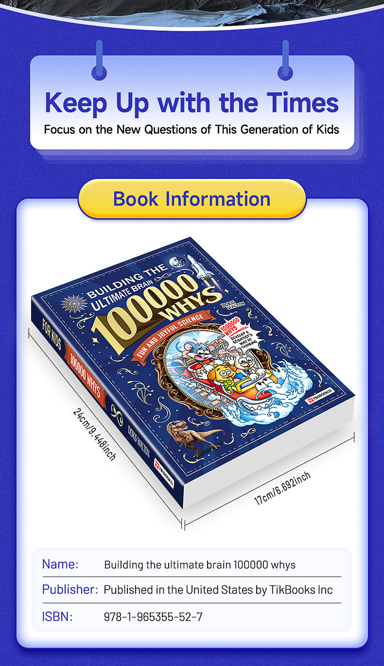 【TIKBOOKS】Children's encyclopedia "Why 100,000?" Extracurricular reading for primary school students (Building The Ultimate Brain)